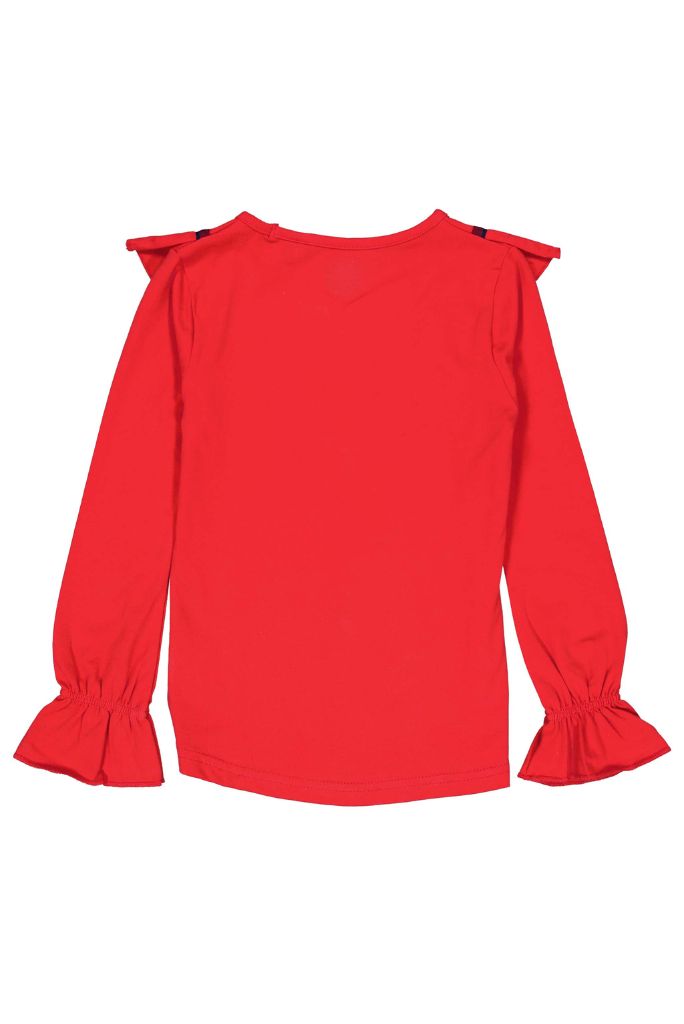 Quapi Girls Kedy Red Long Sleeve Top