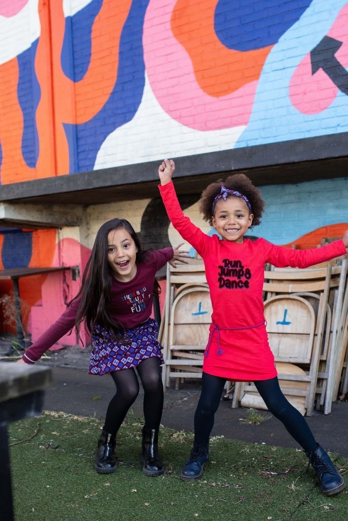 Quapi Girls Kaat Dress in Red | Fast Shipment