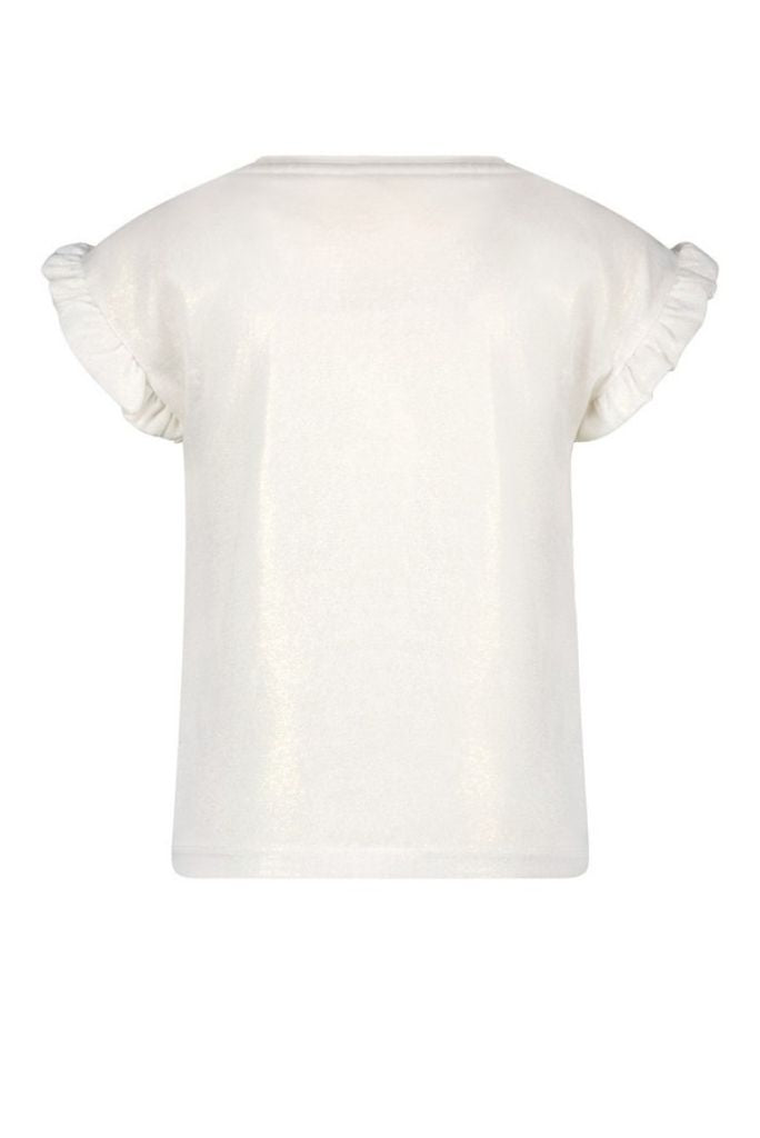 Girls White T-Shirt by Like FLO | Back View