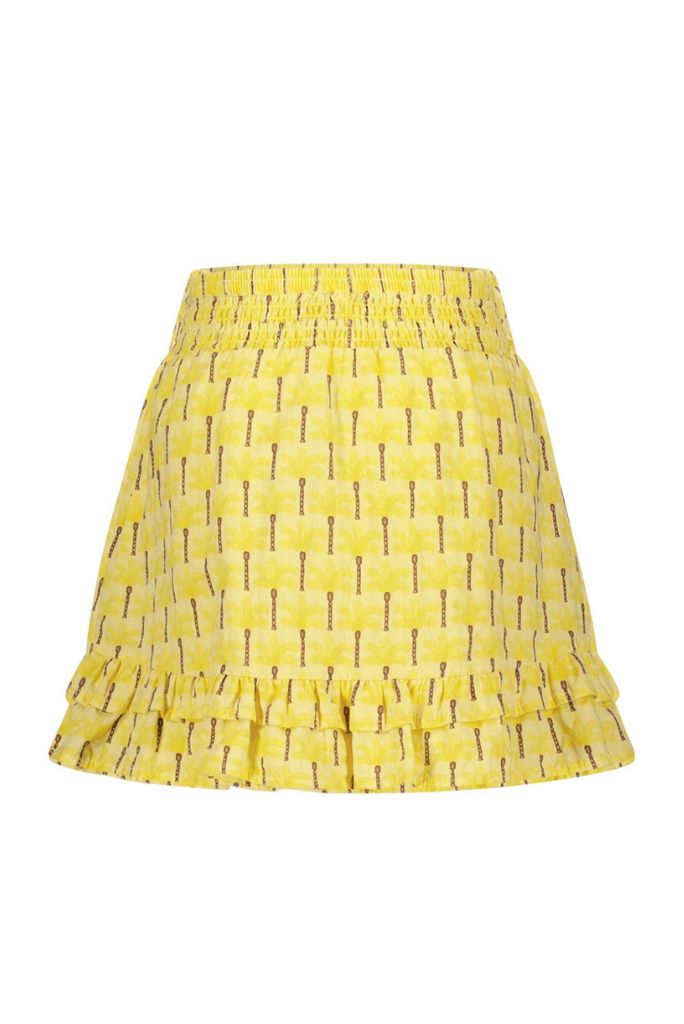 Girls Yellow Skirt with Belt by like FLO | Back View