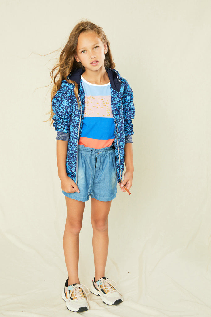 Sally light weight denim shorts in blue