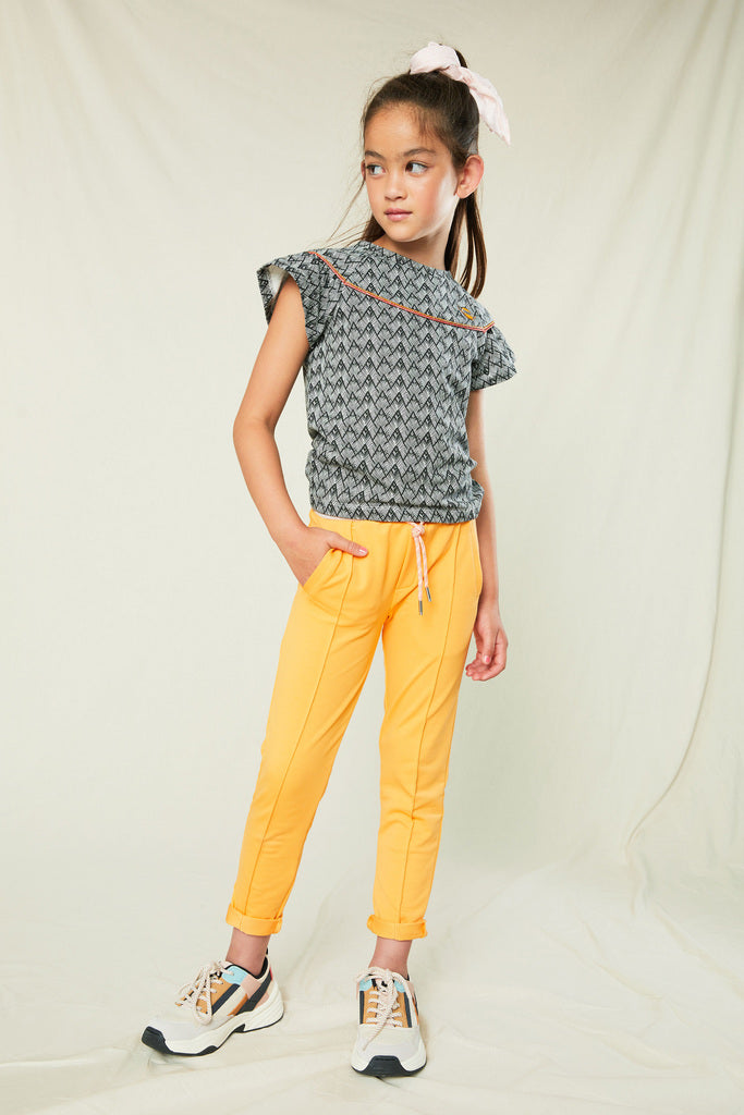 Girls Secler Pants Yellow