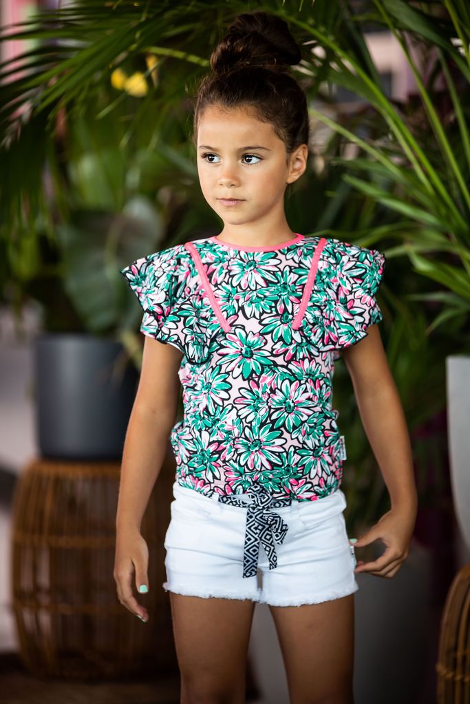 B.Nosy Girls Floral Tee  Kids Designer Tops & T-Shirts - Kids Secret