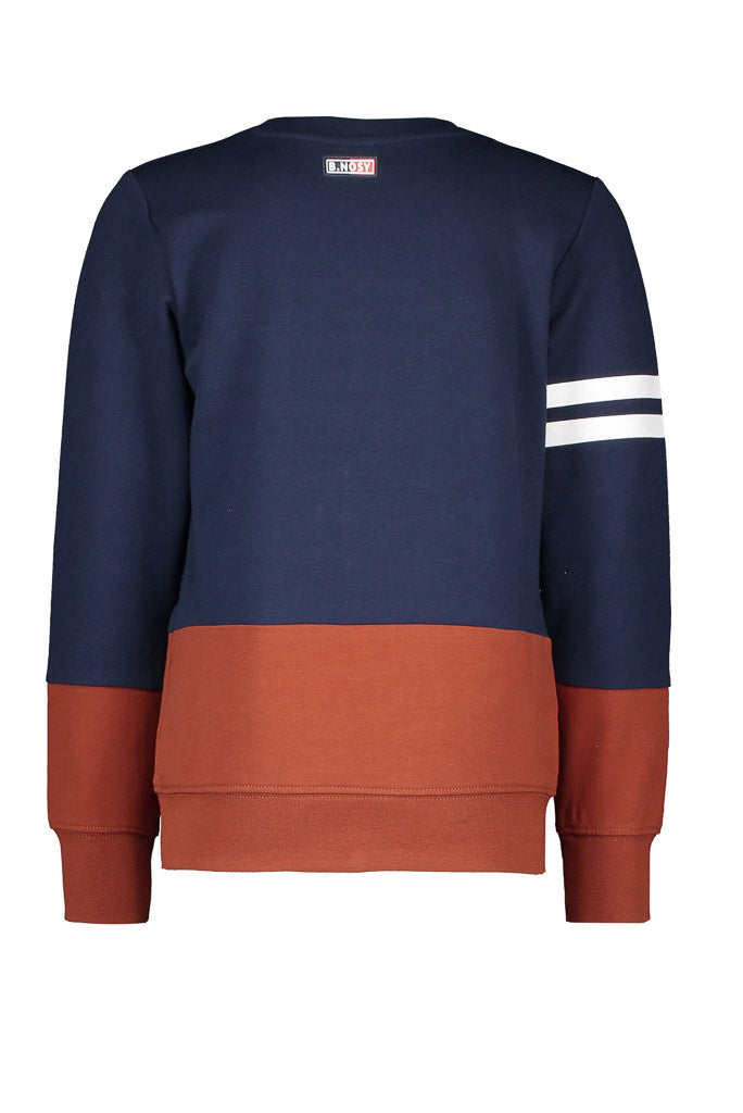 Boys Block Stripe Sweatshirt Jumper