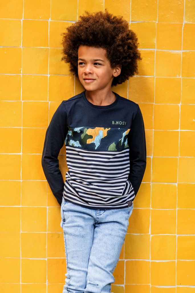 Boys Stripe Long Sleeve Tee