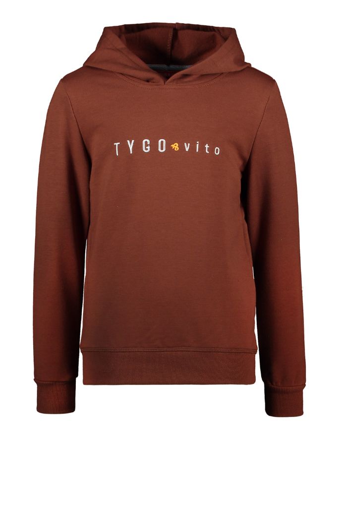 Boys Fleece Logo Hoodie - Brown