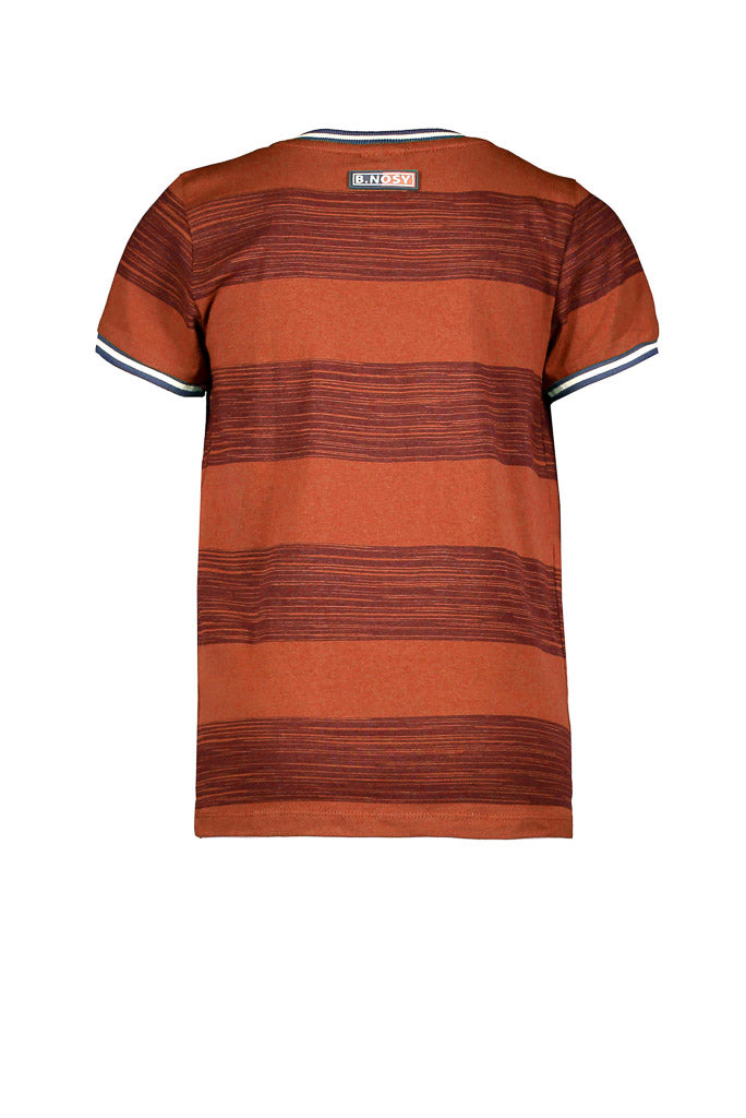 Boys Brown Stripe T-Shirt