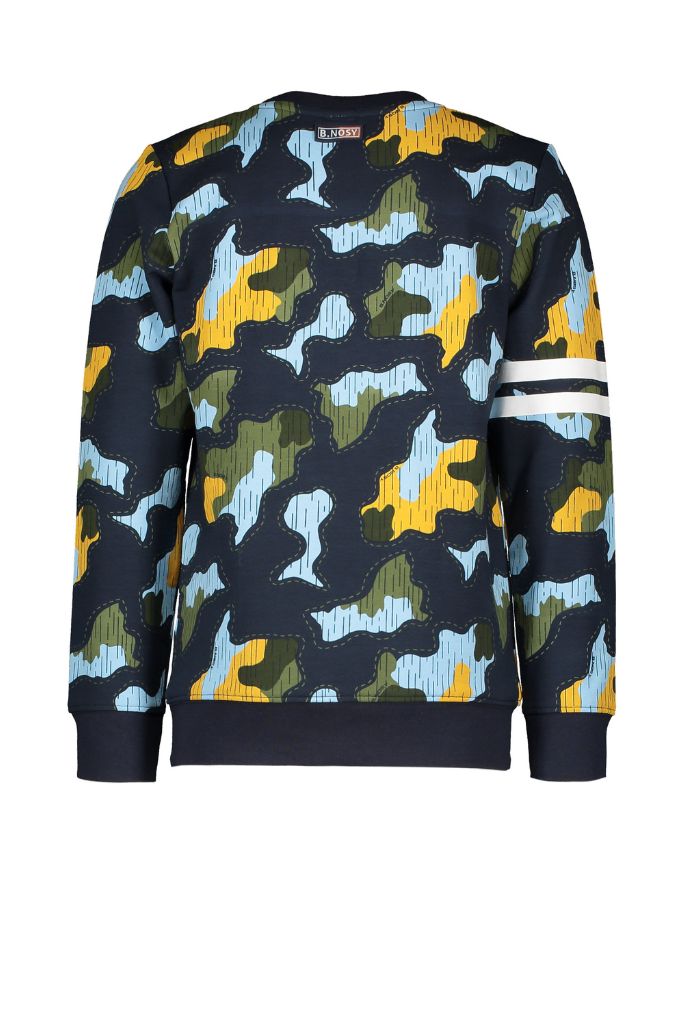 Boys Crewneck Camo Jumper | Back View