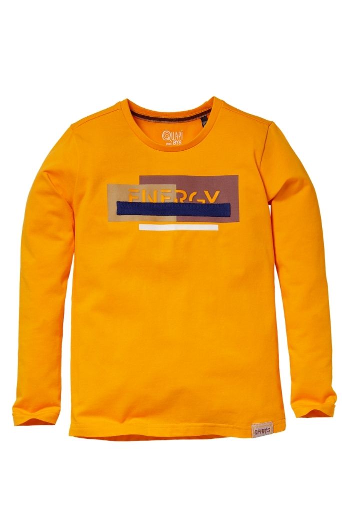 Boys Kamel Long Sleeve Yellow Tee