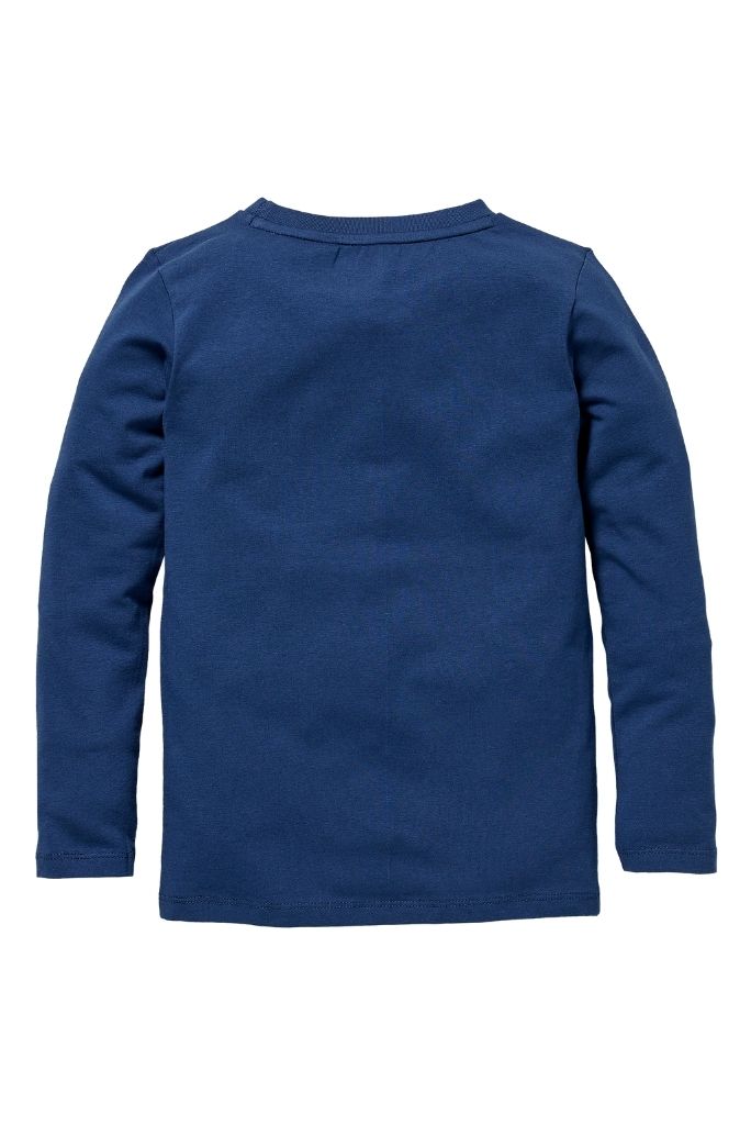 Boys Keje Long Sleeve Navy Tee