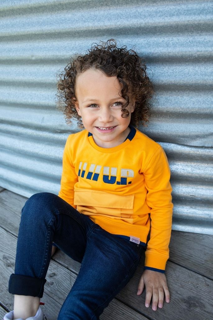 Boys Kiam Jumper - Orange Yellow