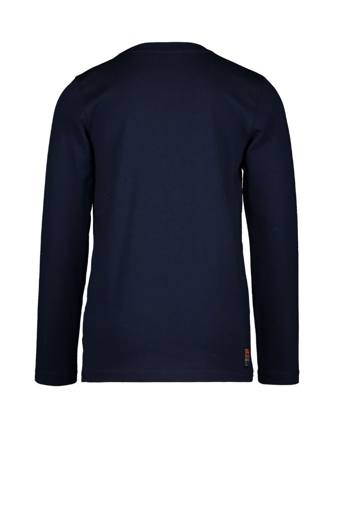 Boys Long Sleeve Tee - Navy - back