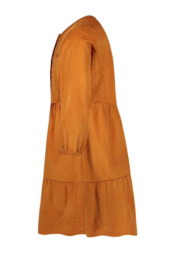 Girls Corduroy Dress - Caramel