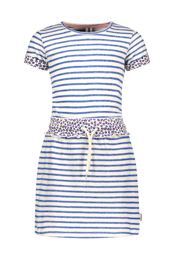 B.NOSY Girls Fine Terry Stripe Dress | Kids Designer Dresses