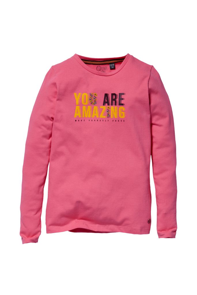 Quapi Girls Karly Pink Long Sleeve Tee