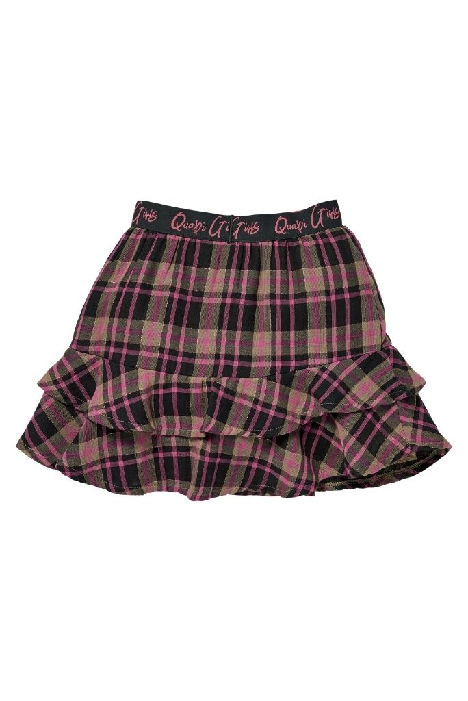 Quapi Girls Kendra Check Skirt