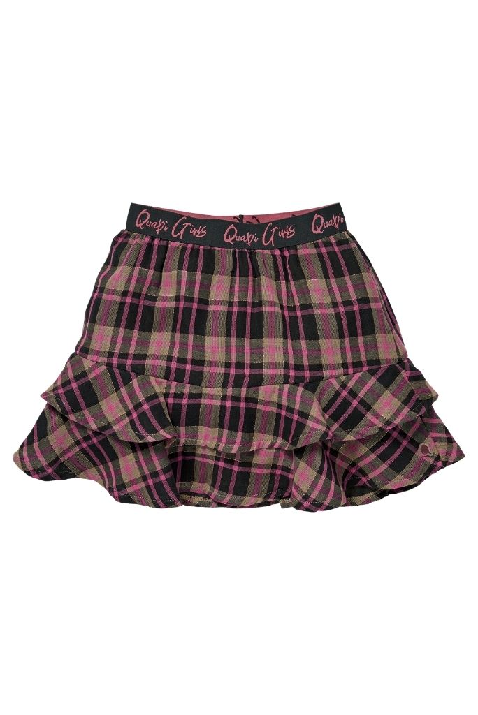 Quapi Girls Kendra Check Skirt