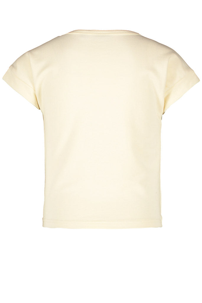 Girls Knotted Sweat Tee - Off White