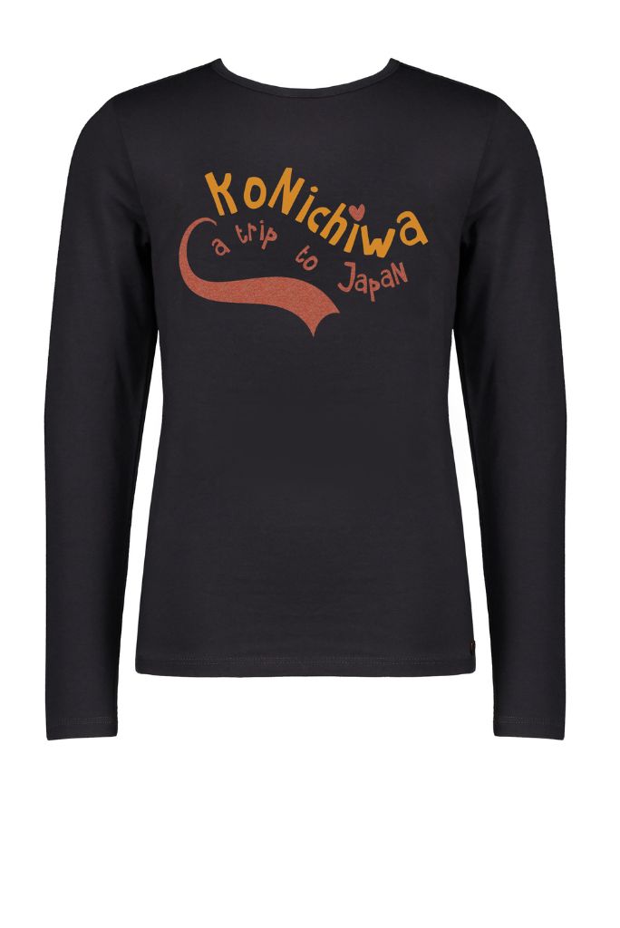 Girls Kus Long Sleeve Tee - Dark Grey