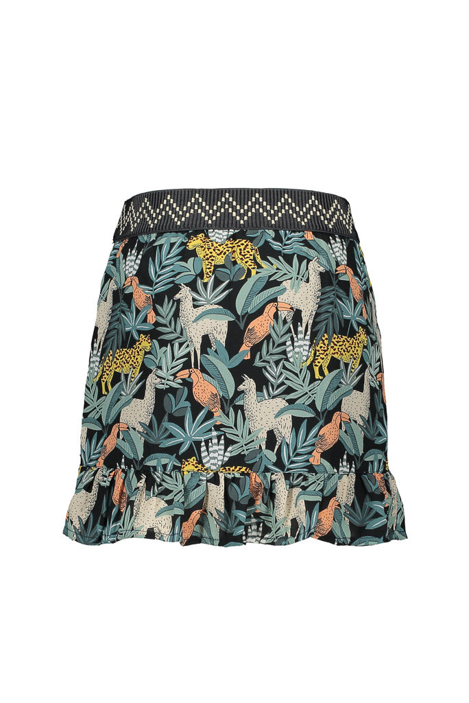 Girls Leaf Ruffle Skirt