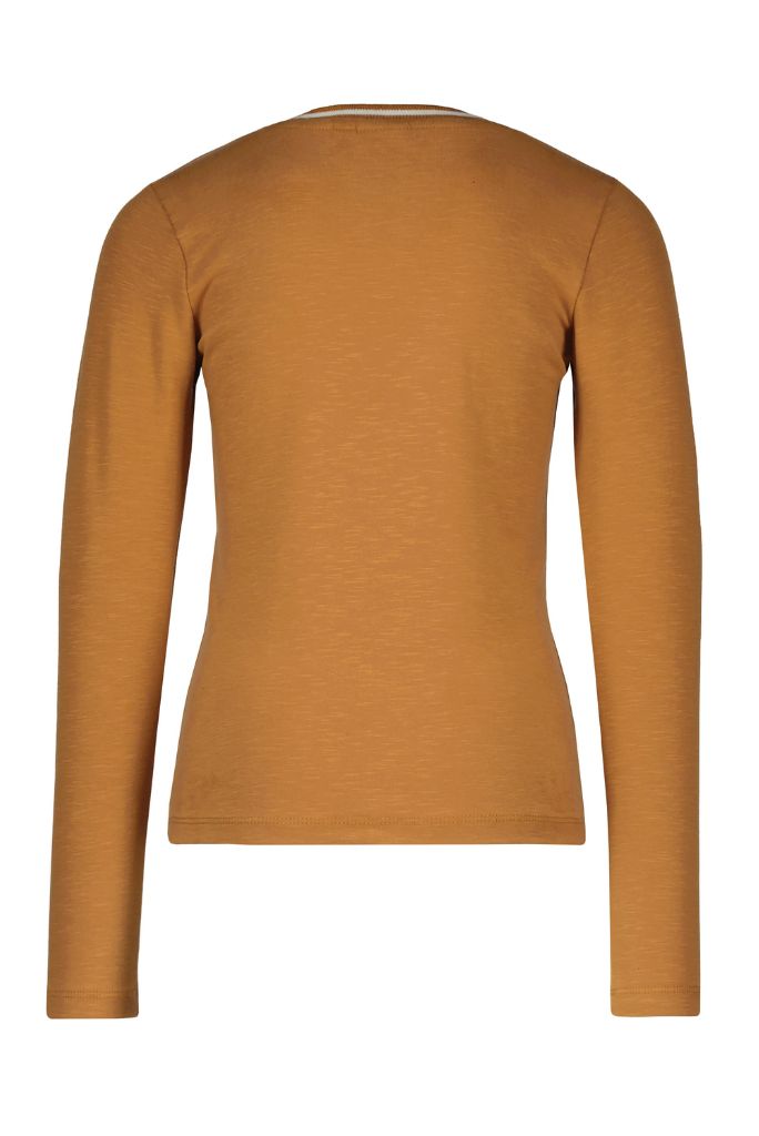 Girls Long Sleeve Jersey Tee - Camel