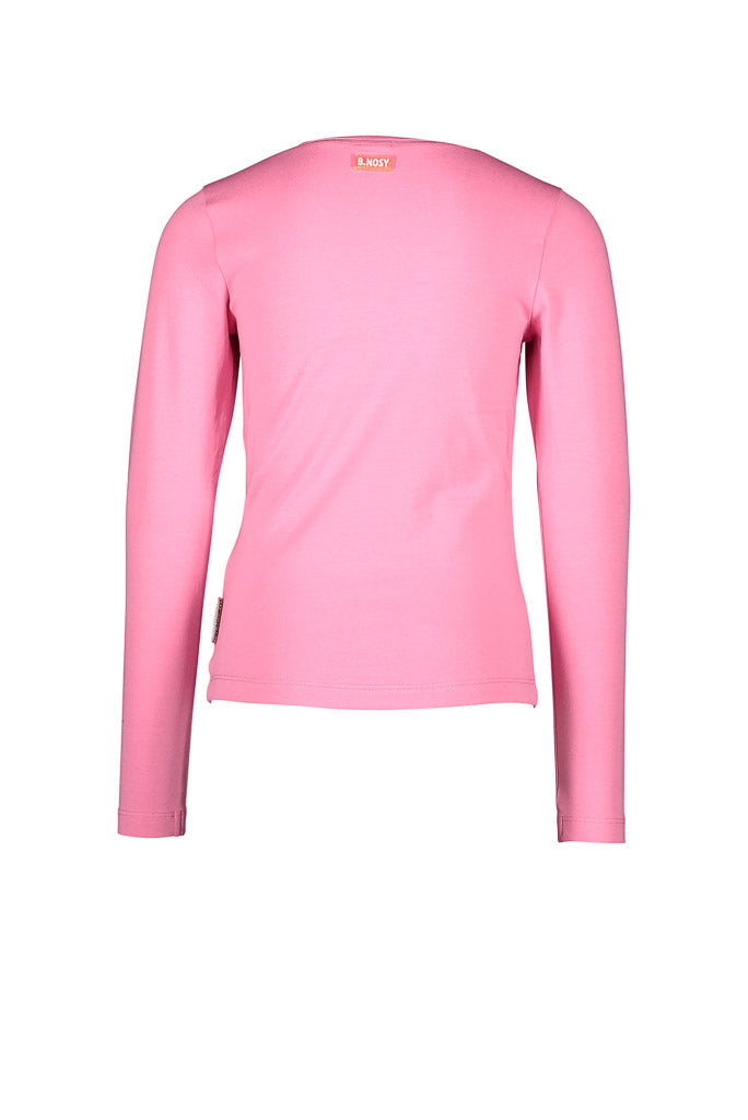 B.Nosy Girls Long Sleeve Pink Top