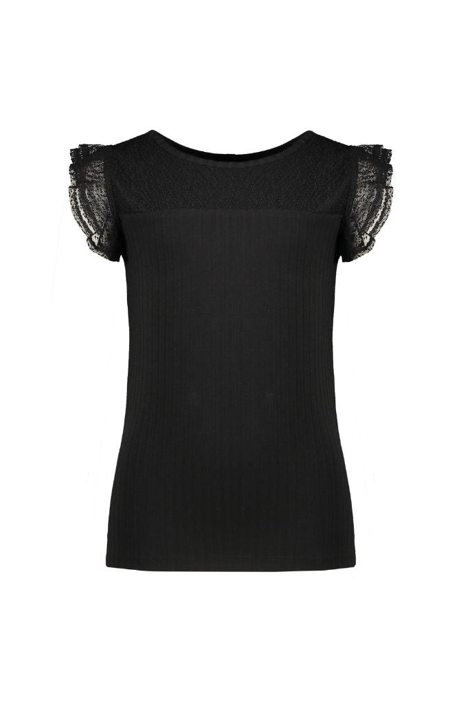 Kathy Rib Top - Black