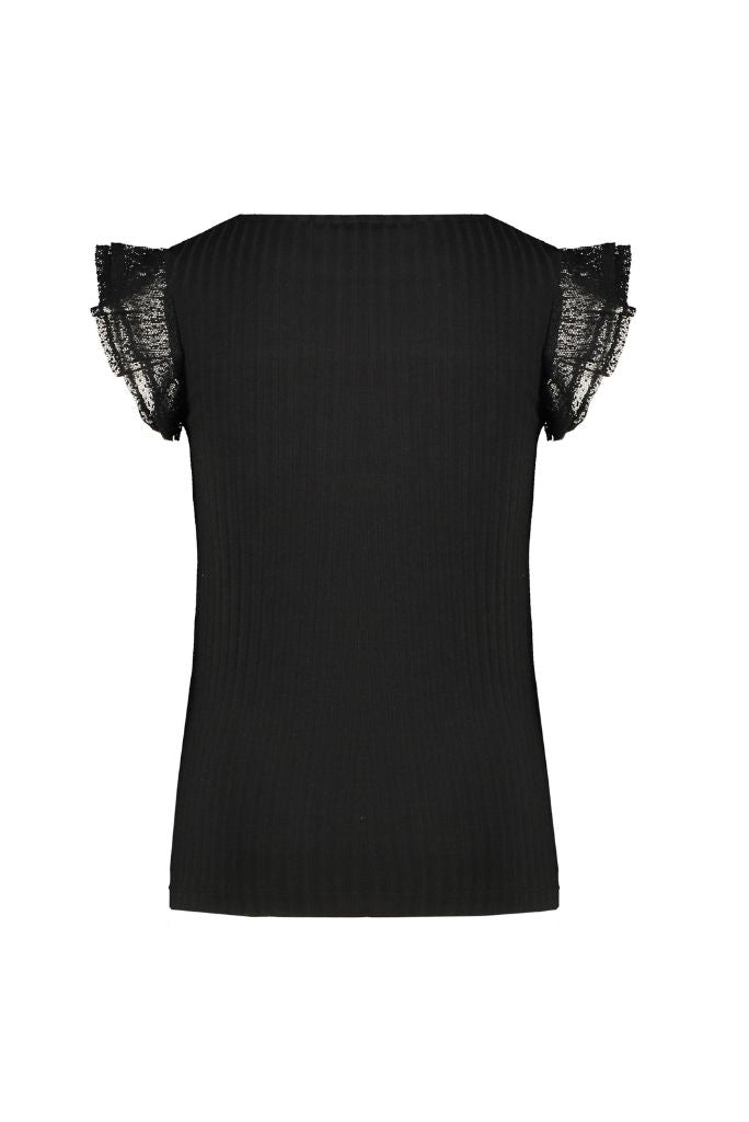 Kathy Rib Top - Black