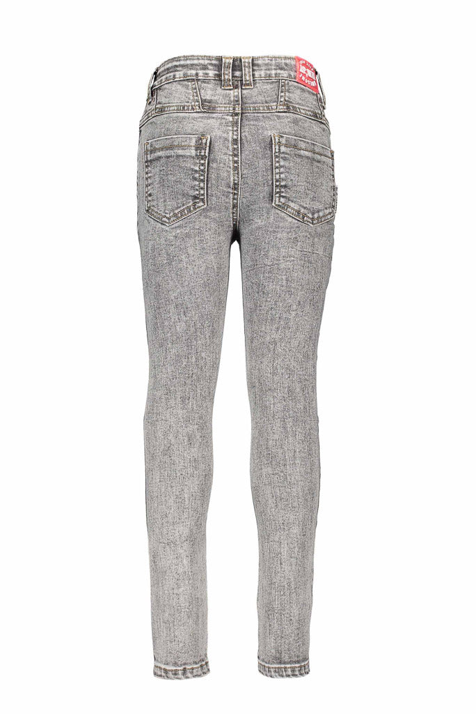 Girls grey skinny jeans by B.Nosy | Back View