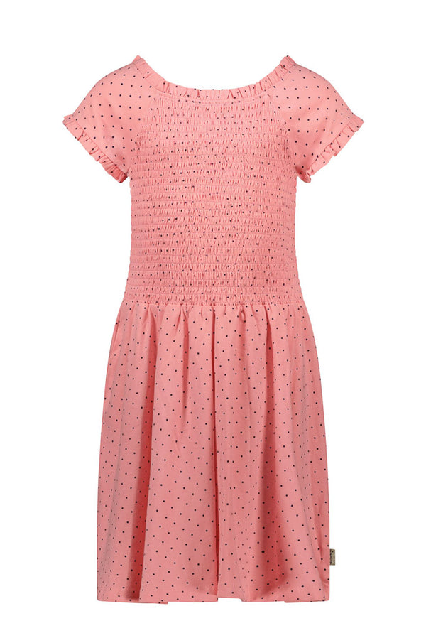 B.NOSY Girls Pink Dot Dress | Kids Designer Dresses