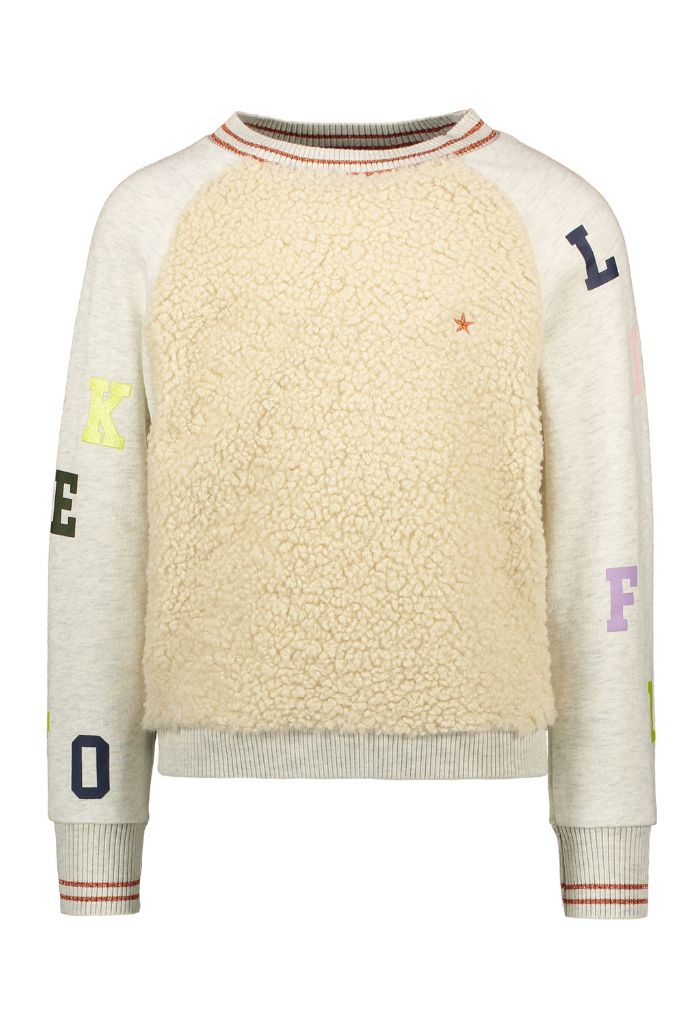 Girls Teddy Sweatshirt - Off-White