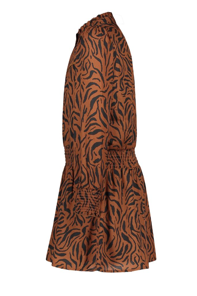 Like FLO Girls Zebra Print Crepe Dress