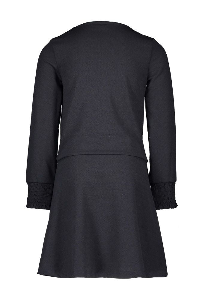 Like FLO Girls Navy Crepe Dress