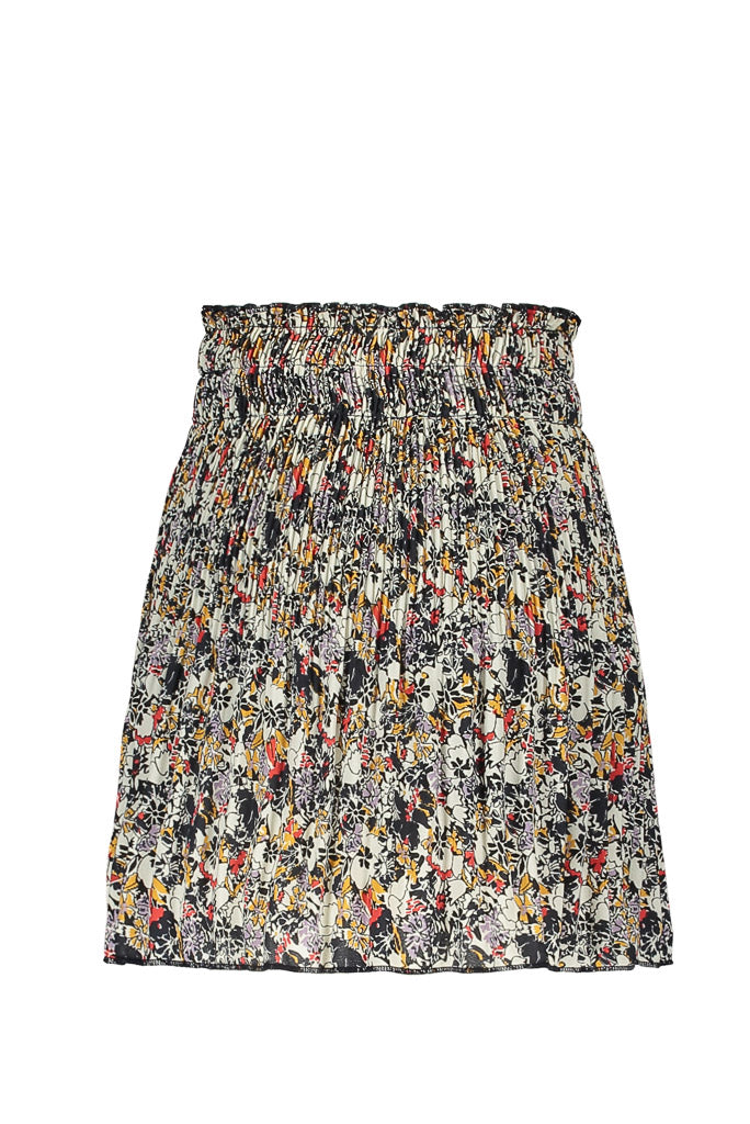 Girls Pleated Floral Skirt