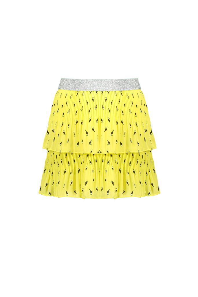 NONO Girls Nikki Pleated Ruffle Skirt - Yellow