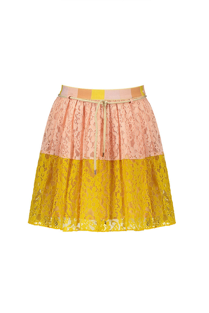 NONO Girls Nik Colour Block Lace Skirt