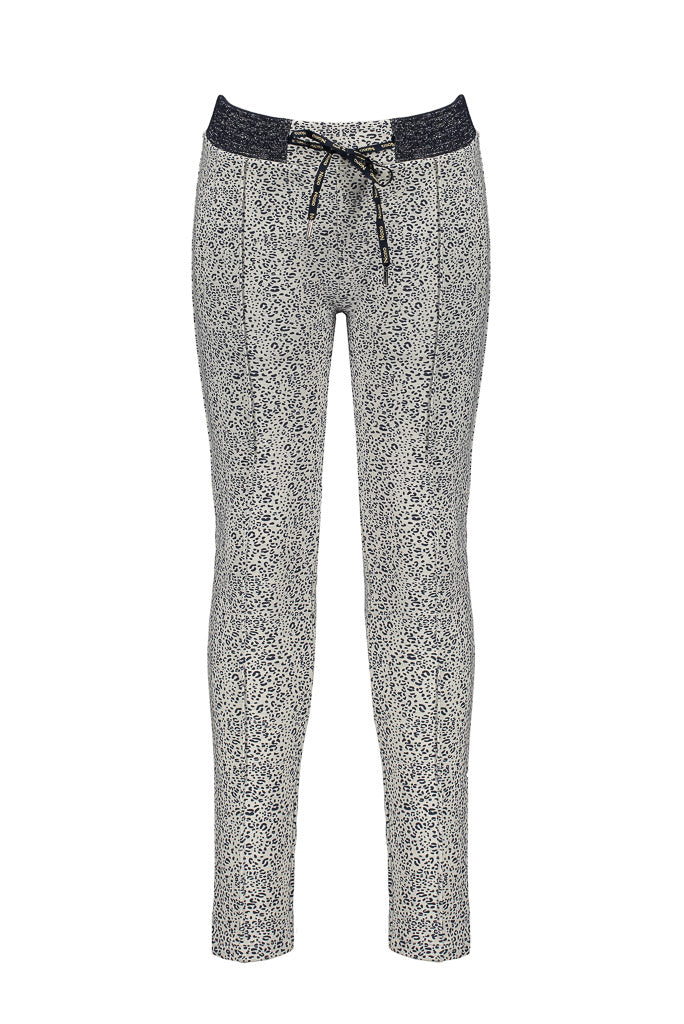 NONO Girls Secler Pants With Pintucks - Animal Print