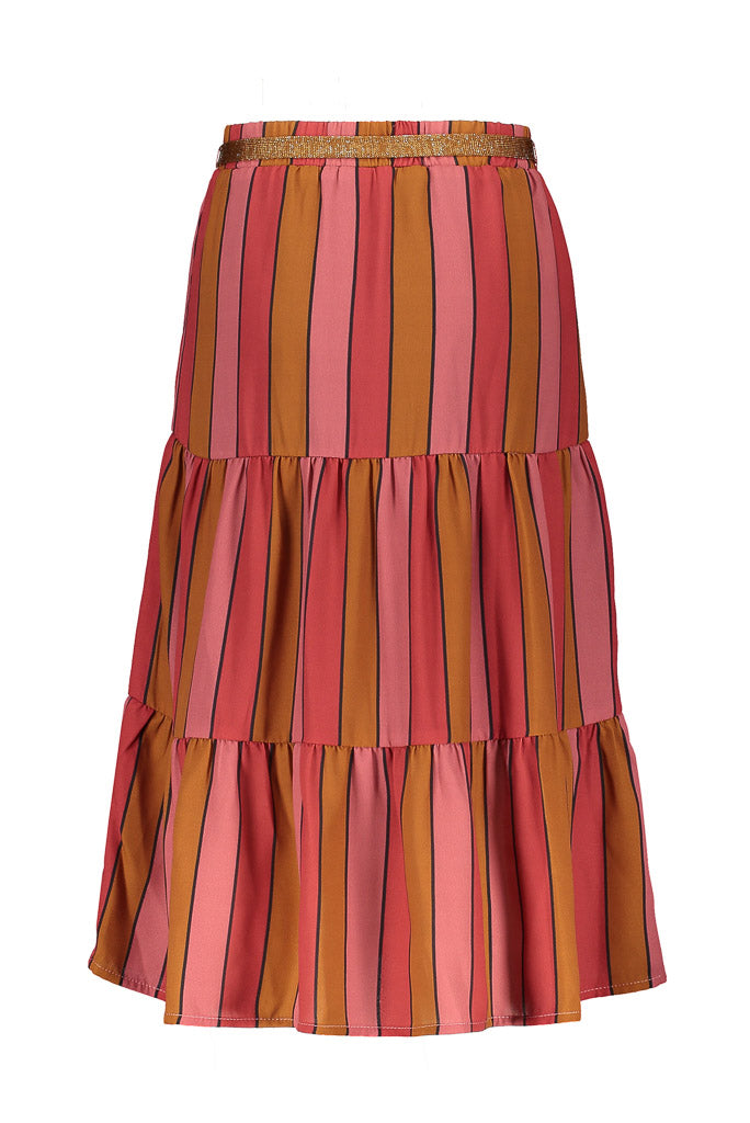 Girls Stripe Midi Skirt Nael