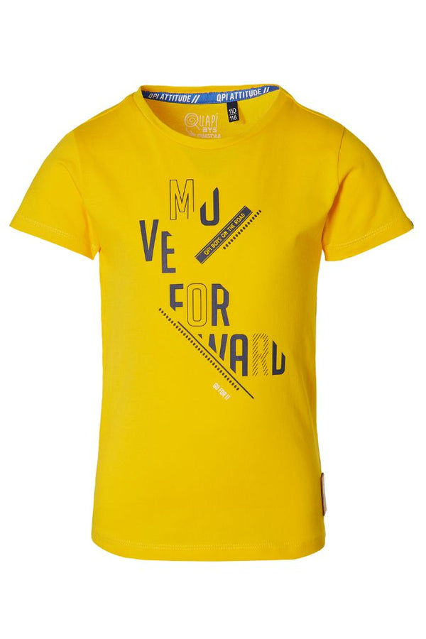 Quapi Boys Yellow TShirt Fadil Boys Designer Tees Kids Secret