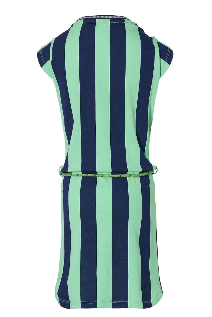 Quapi Girls Fab Dress - Blue Stripes