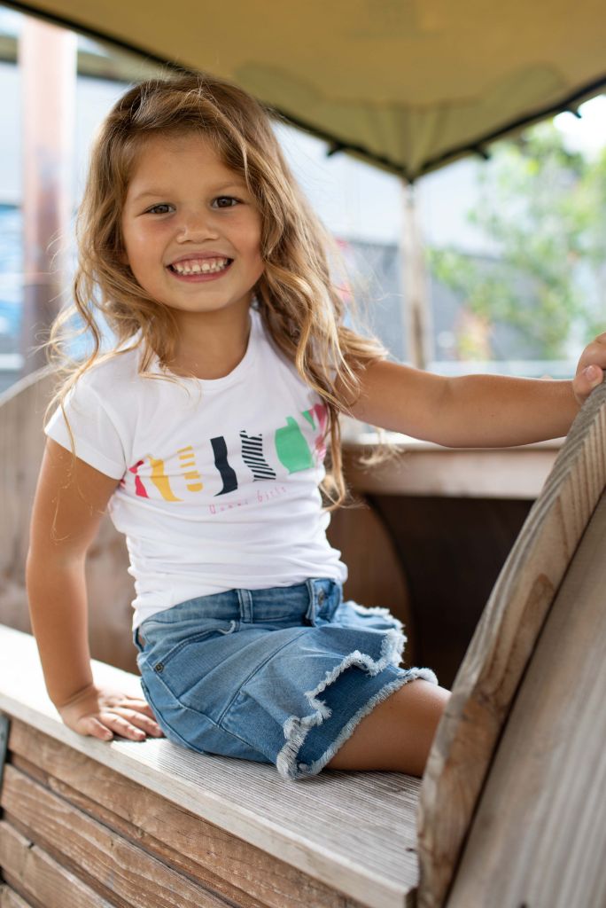 Quapi Girls White Tee Fatima