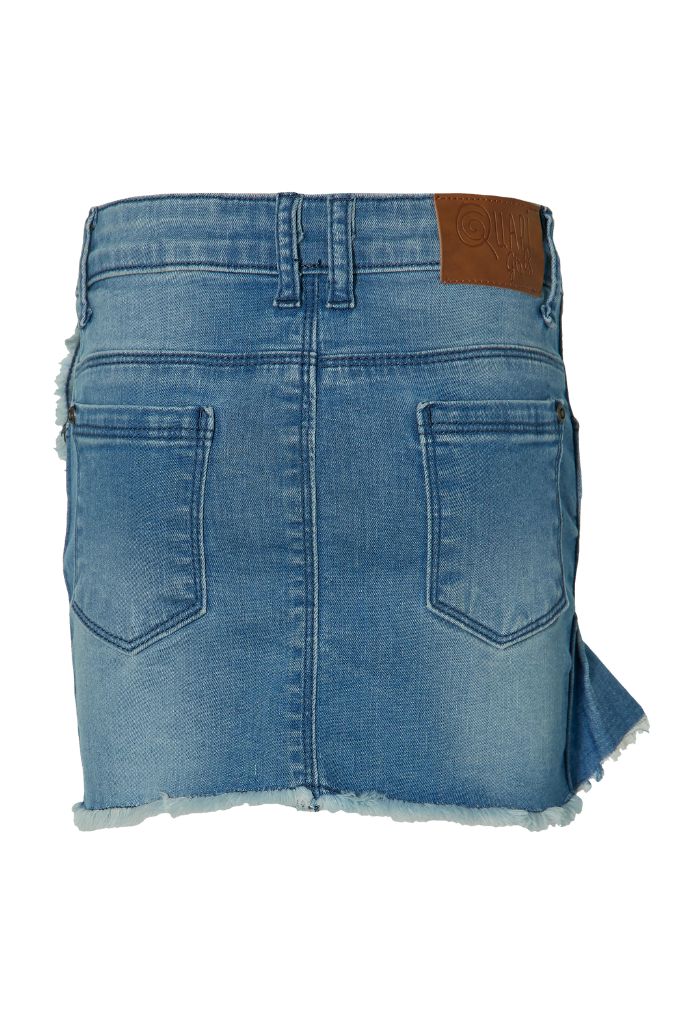 Quapi Girls Blue Denim Skirt Feona