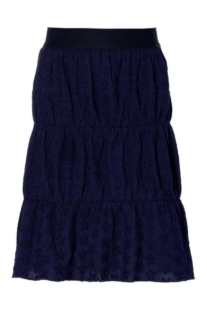 Quapi Girls Fully Embroidered Midi Skirt Fila