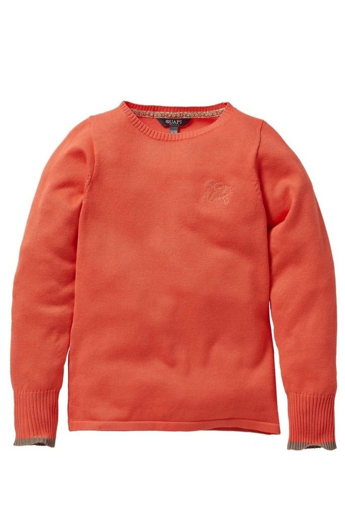 Quapi Girls Long Sleeve Top Katlijn Coral