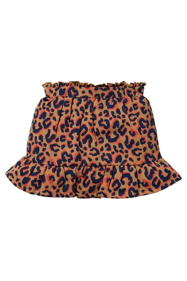 Quapi girls skirt Khloe Caramel Leopard