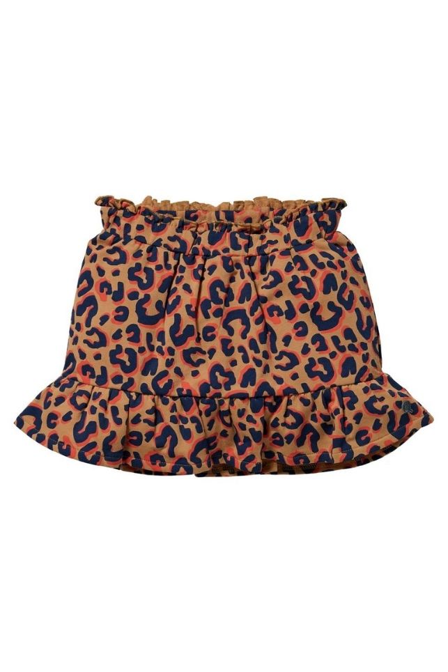 Quapi girls skirt Khloe Caramel Leopard