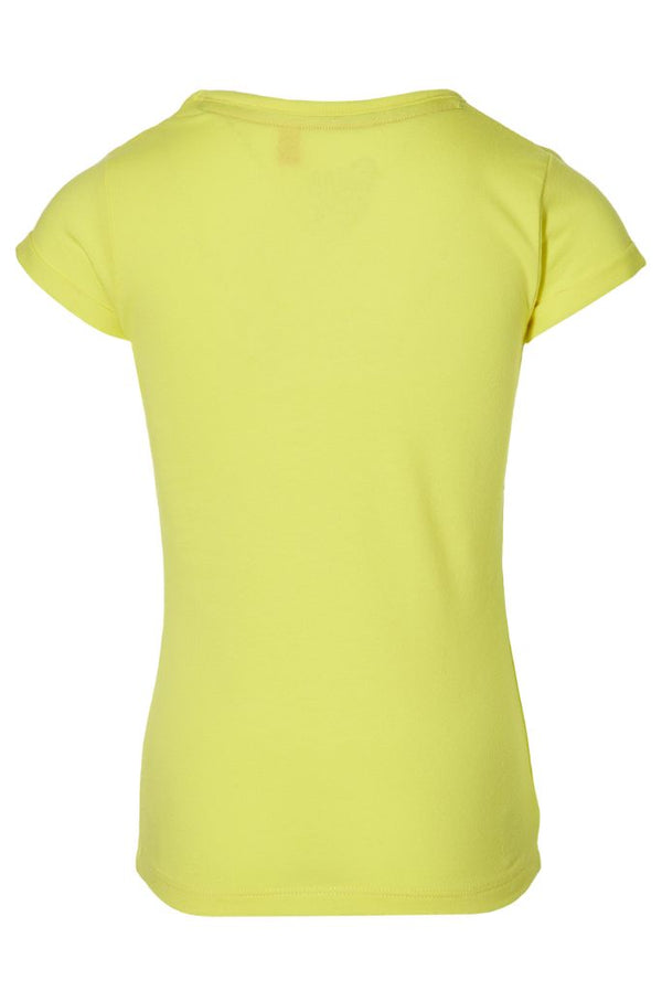 Quapi Girls Yellow Tee Fauna | Children's Designer T-Shirts - Kids Secret