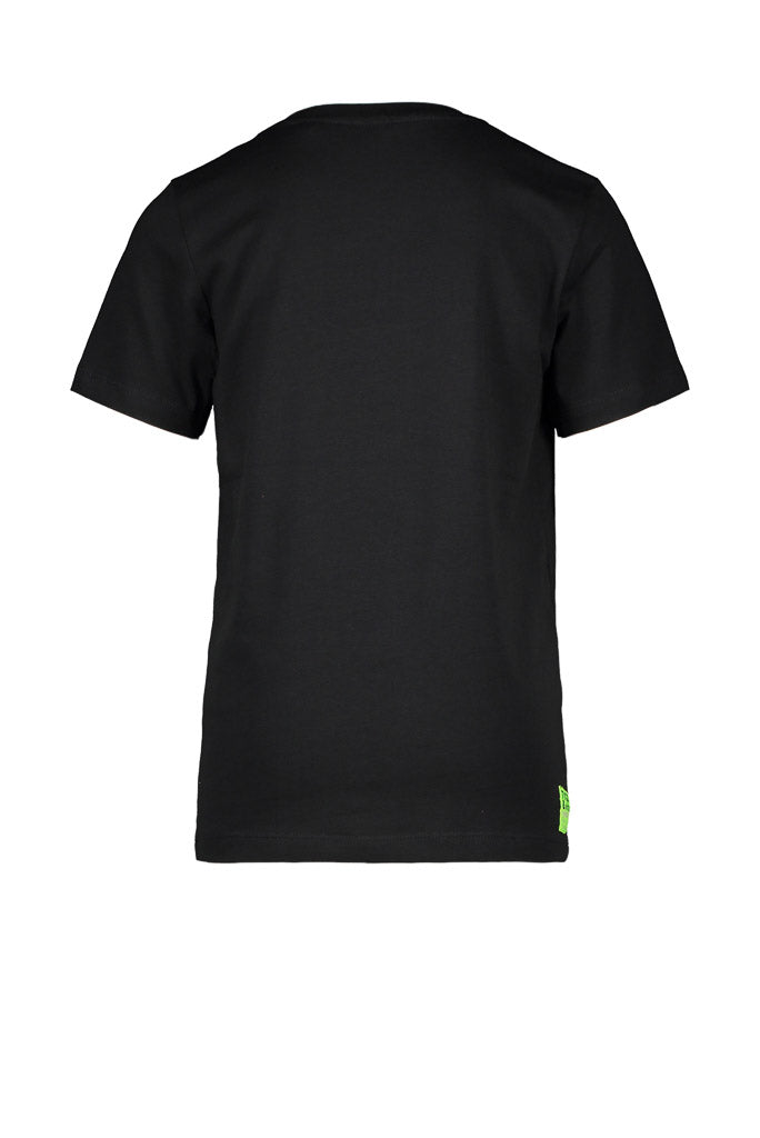 TYGO Boys Organic Black Colour Block T-Shirt