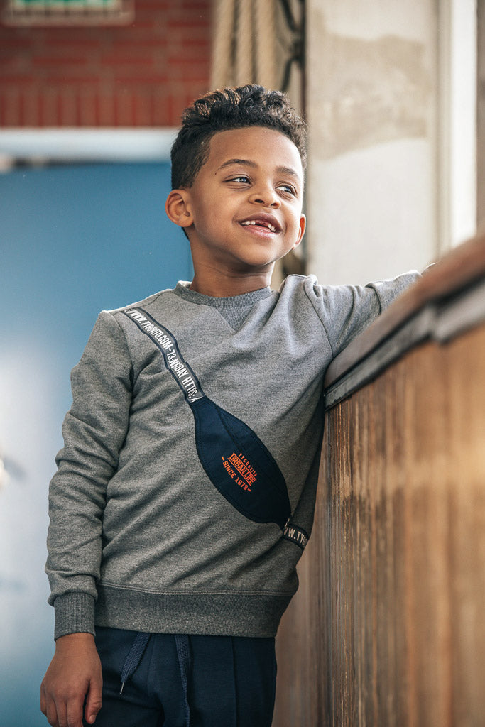 Boys Grey Sweater Jumper