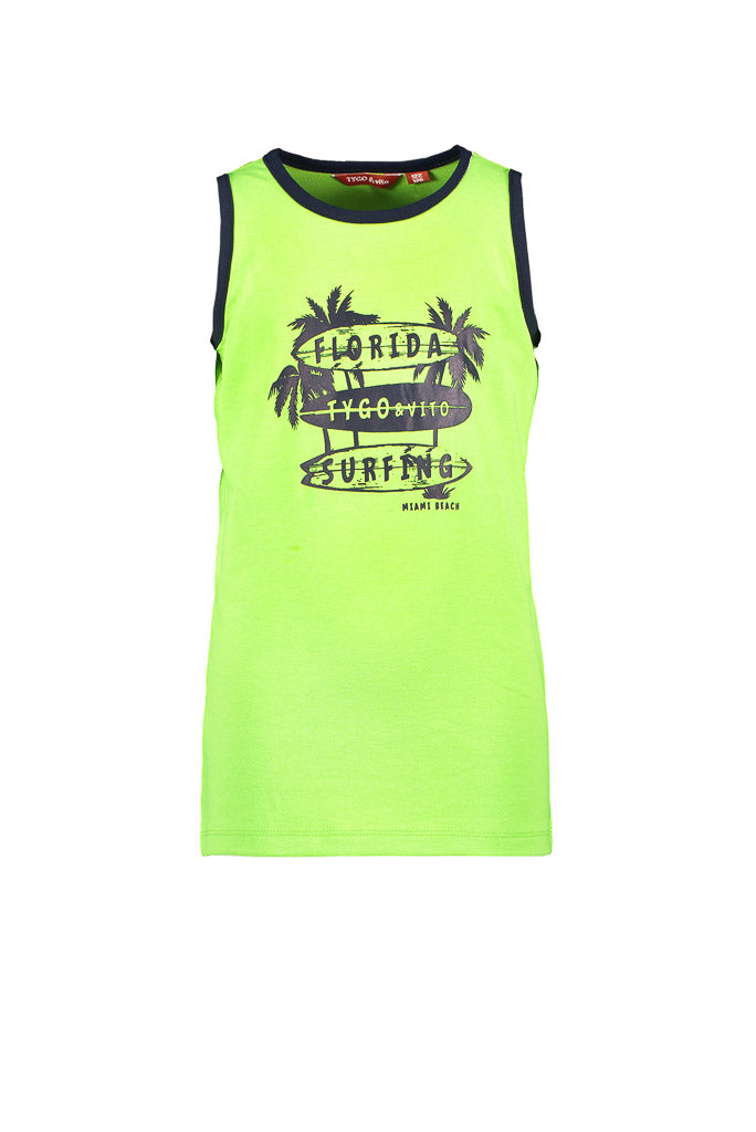 Organic Tank FLORIDA SURFING - Green